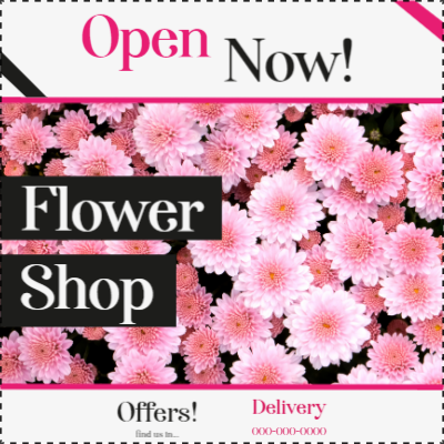Custom Outdoor Yard Signs Multiple Sizes Flower Shop
