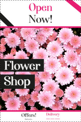 Custom Outdoor Yard Signs Multiple Sizes Flower Shop