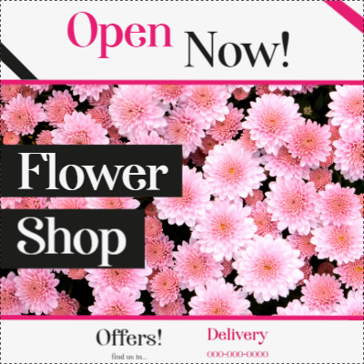 Custom Outdoor Yard Signs Multiple Sizes Flower Shop