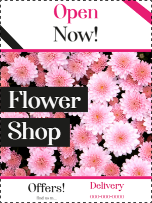 Custom Outdoor Yard Signs Multiple Sizes Flower Shop