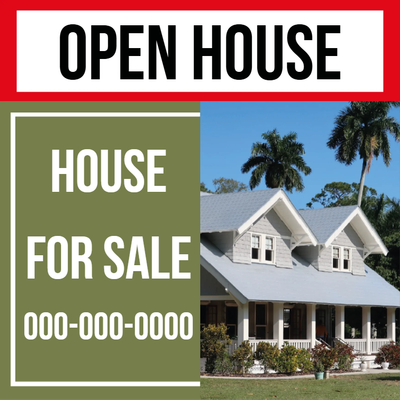 Custom Outdoor Yard Signs Multiple Sizes House for Sale