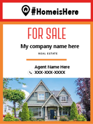 Custom Outdoor Yard Signs Multiple Sizes  Sale Home is Here