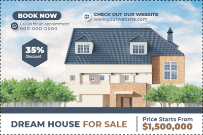 Custom Outdoor Yard Signs Multiple Sizes Dream House