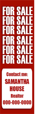 Custom Outdoor Yard Signs Multiple Sizes Agent Name