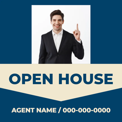 Custom Outdoor Yard Signs Multiple Sizes Open House