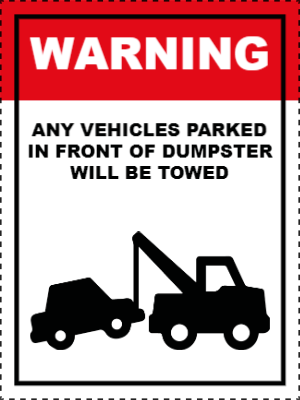 Custom Outdoor Yard Signs Multiple Sizes Warning