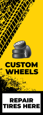 Custom Outdoor Yard Signs Multiple Sizes Repair Tires