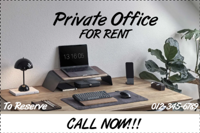 Custom Outdoor Yard Signs Multiple Sizes Private Office