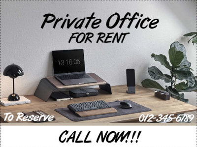 Custom Outdoor Yard Signs Multiple Sizes Private Office