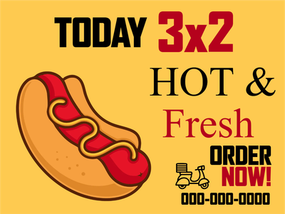 Custom Outdoor Yard Signs Multiple Sizes Hot and Fresh