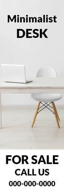 Custom Outdoor Yard Signs Multiple Sizes Minimalist Desk