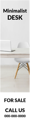 Custom Outdoor Yard Signs Multiple Sizes Minimalist Desk