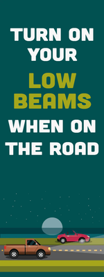 Custom Outdoor Yard Signs Multiple Sizes Low Beams