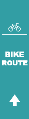 Custom Outdoor Yard Signs Multiple Sizes Bike Route