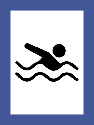 Custom Outdoor Yard Signs Multiple Sizes Swimming Pool