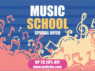 Custom Outdoor Yard Signs Multiple Sizes Music School