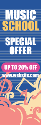 Custom Outdoor Yard Signs Multiple Sizes Music School