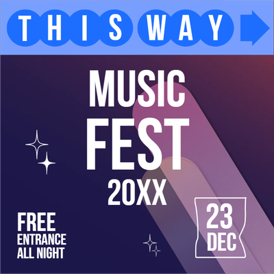 Custom Outdoor Yard Signs Multiple Sizes Music Fest