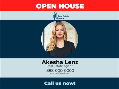 Custom Outdoor Yard Signs Multiple Sizes Real Estate Agent