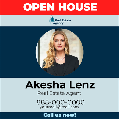 Custom Outdoor Yard Signs Multiple Sizes Real Estate Agent