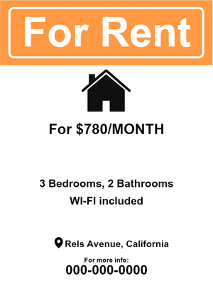 Custom Outdoor Yard Signs Multiple Sizes For Rent