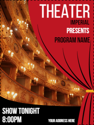 Custom Outdoor Yard Signs Multiple Sizes Theater Imperial