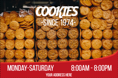 Custom Outdoor Yard Signs Multiple Sizes Cookies Since 1974`
