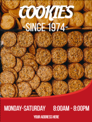 Custom Outdoor Yard Signs Multiple Sizes Cookies Since 1974`