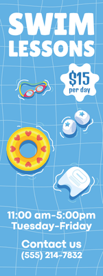 Custom Outdoor Yard Signs Multiple Sizes Swim Lessons