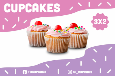Custom Outdoor Yard Signs Multiple Sizes Cupcakes 3x2