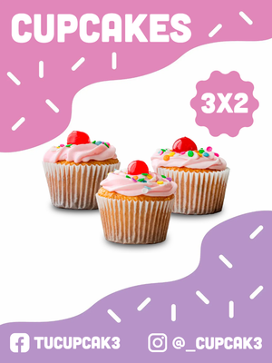 Custom Outdoor Yard Signs Multiple Sizes Cupcakes 3x2