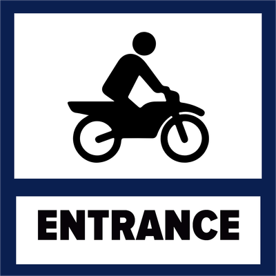 Custom Outdoor Yard Signs Multiple Sizes Motor Bike Entrance
