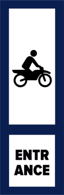 Custom Outdoor Yard Signs Multiple Sizes Motor Bike Entrance