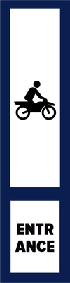 Custom Outdoor Yard Signs Multiple Sizes Motor Bike Entrance