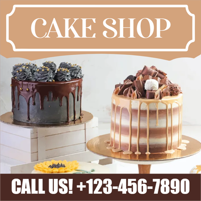 Custom Outdoor Yard Signs Multiple Sizes Cake Shop