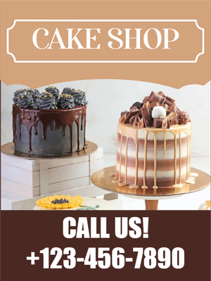 Custom Outdoor Yard Signs Multiple Sizes Cake Shop