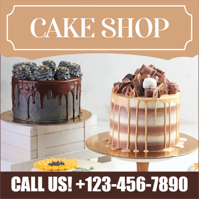 Custom Outdoor Yard Signs Multiple Sizes Cake Shop