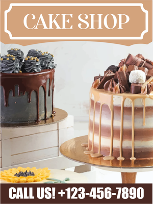 Custom Outdoor Yard Signs Multiple Sizes Cake Shop