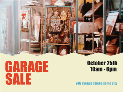 Custom Outdoor Yard Signs Multiple Sizes Garage Sale