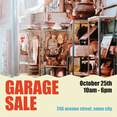 Custom Outdoor Yard Signs Multiple Sizes Garage Sale