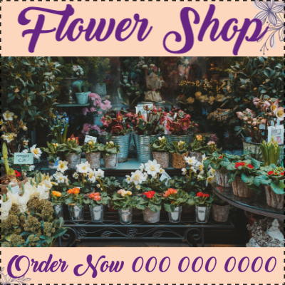 Custom Outdoor Yard Signs Multiple Sizes Flower Shop
