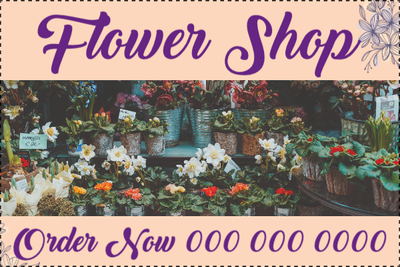 Custom Outdoor Yard Signs Multiple Sizes Flower Shop