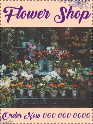 Custom Outdoor Yard Signs Multiple Sizes Flower Shop