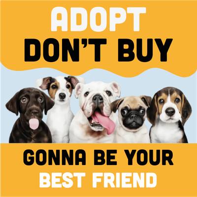 Custom Outdoor Yard Signs Multiple Sizes Adopt Don't Buy
