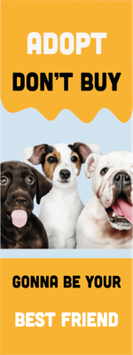 Custom Outdoor Yard Signs Multiple Sizes Adopt Don't Buy