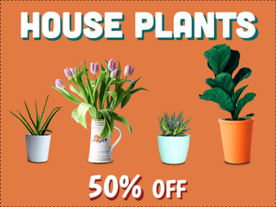 Custom Outdoor Yard Signs Multiple Sizes House Plants