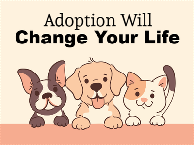 Custom Outdoor Yard Signs Multiple Sizes Pets Adoption