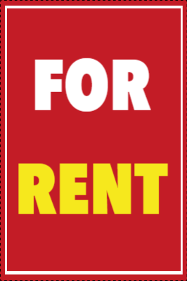 Custom Outdoor Yard Signs Multiple Sizes For Rent