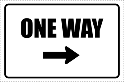 Custom Outdoor Yard Signs Multiple Sizes One Way Sign