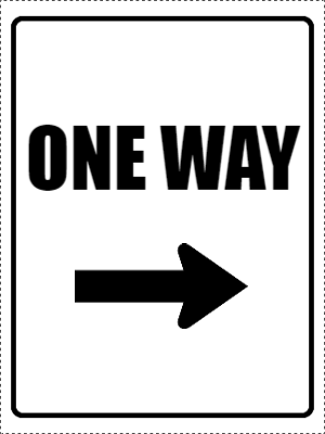 Custom Outdoor Yard Signs Multiple Sizes One Way Sign